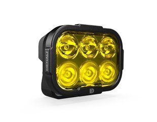 Фары дальнего света Denali DL6 с технологией DataDim желтый. DNL.DL6.050.Y фото