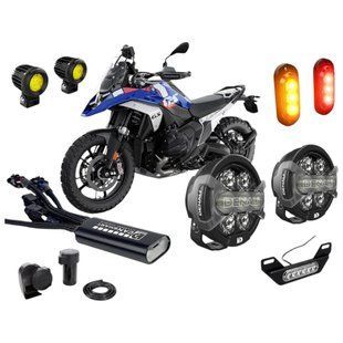 Комплект Denali внедорожного светодиодного освещения и систем видимости BMW R1300GS Ultimate CANsmart&trade; KIT.0009 фото
