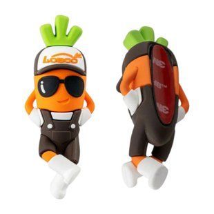 Брелок-наліпка у формі моркви Loboo Mascot Carrot Charm, На трубу 10.7.05003.001.01 фото